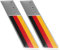 Lpitoy 2 Stück 3D-Auto-Emblem Deutschland-Flagge, Passend Für Karosserie, Deutsche Flagge, Auto-Aufkleber, Stoßstangen-Emblem, Automobil-Aufkleber, Dekoration