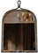 KXWOQ3ED Vintage Gewölbte Wand dekorative Spiegel, Shabby Chic Badezimmer Eitelkeit Spiegel, antike Spiegel mit Metall gerahmt für Eingang, Flur, Kommode