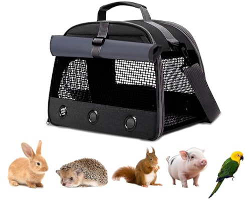 APKOL Kleine Haustier Tragetasche, Meerschweinchen Tragetasche | Transportbox, Kaninchen Tragetasche, Kleintier Haustier Tragetasche für Hamster Igel Meerschweinchen und kleine