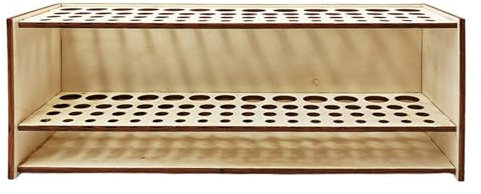 Paint Brush Holder, 67 Holes Wooden Paint Brush Holder Stand, Artist Paint Brush Stand, Wall-mounted Multi Holes Pen Holder, Desk Organizer for Paint brushes, Sketch Pens, Colored Pens, Makeup Brushes