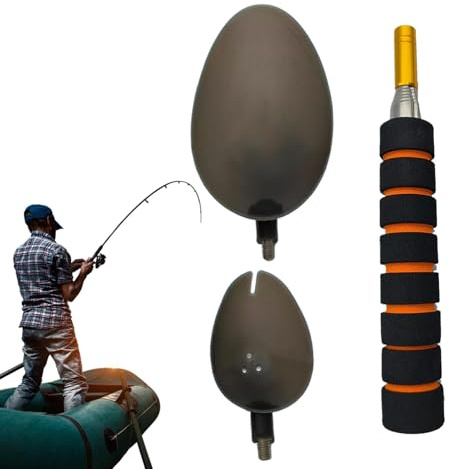 Fischköderwerfer, Köderschaufel,Teleskop-Angel-Futterschaufel - Tragbare, rutschfeste Köderwerferausrüstung aus Edelstahl für den Außenbereich