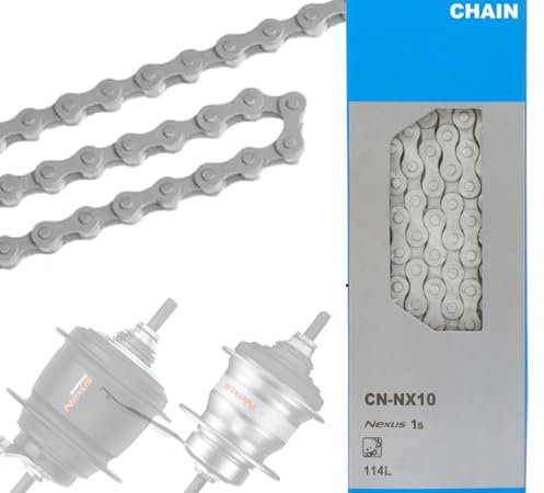 Signglespeed Fahrradkette CN-NX10 passend für Nexus/Alfine 1-fach 114 Glieder Silber