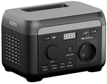 Xtorm Portable Powerstation 200W Portable Battery with 1x AC, 2x USB-C and 1x 12V Port, for Camping, Power Outage and Emergencies