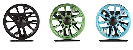 YZWHKJ Fliegenrolle,Fliegenfischen-Rolle Fly Fishing Reel 3 Edelstahl-Lager CNC Machine Rahmen Ultralight Aluminium Ice Fliegenrolle(3 4 Black)
