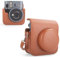 MUZIRI KINOKOO Protective Case Compatible for Instax Mini 41 Instant Camera, Retro PU Leather Camera Case for Fuji Instax Mini 41 with Photos Pocket & Adjustable Shoulder Strap - Brown