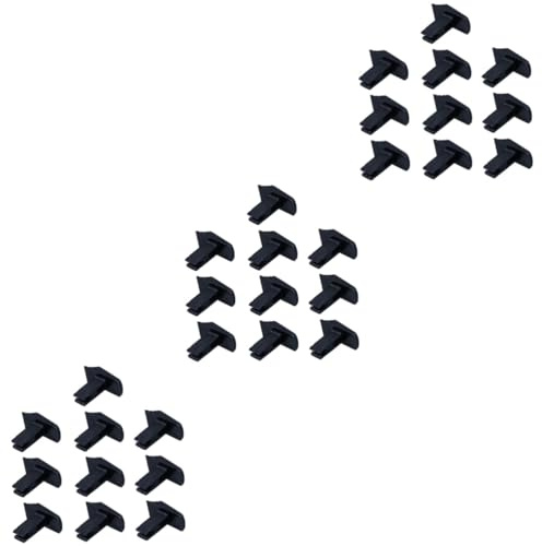 SHINEOFI 3sets Lift Ladder Switch Buttons Durable Black Replacement Accessories for Telescopic Extension Ladders Safe Locking Mechanism Compact Design Easy to Install 10pcs*3