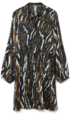 VERO Moda Damen Vmferna L/S Short Dress WVN Btq Ga