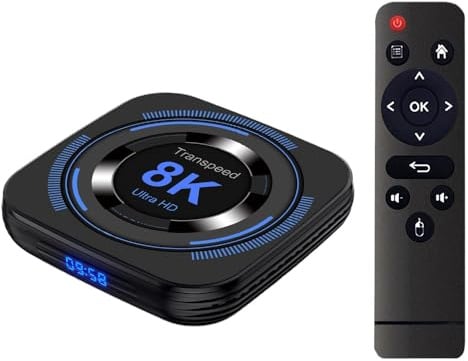 TV Box Allwinner H618 Android 12 WiFi Dual 8K 4K BT Controllo vocale