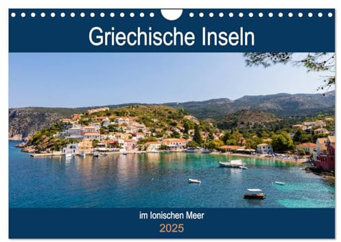 Griechische Inseln im Ionischen Meer (Wandkalender 2025 DIN A4 quer), CALVENDO Monatskalender