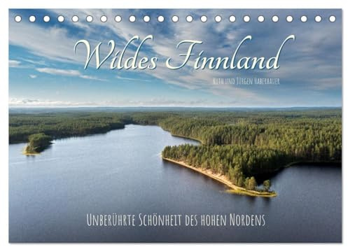 Wildes Finnland (Tischkalender 2026 DIN A5 quer), CALVENDO Monatskalender: Atemberaubende Landschaften und wilde Tiere des hohen Nordens (CALVENDO Natur)