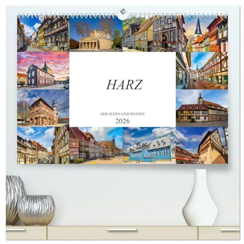 Harz der Süden und Westen (hochwertiger Premium Wandkalender 2026 DIN A2 quer), Kunstdruck in Hochglanz: Zwölf wunderschöne Bilder aus dem Süden und Westen des Harzes (CALVENDO Orte)