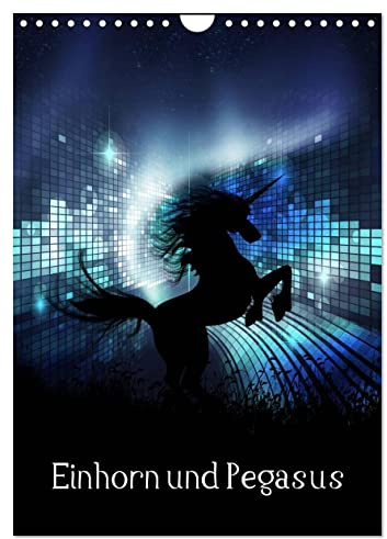 Einhorn und Pegasus (Wandkalender 2026 DIN A4 hoch), CALVENDO Monatskalender
