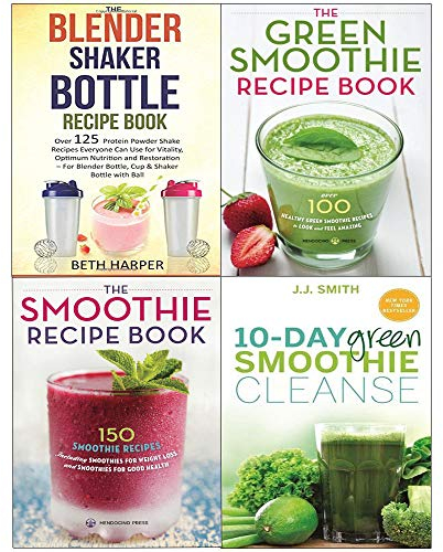 Blender shaker bottle recipe, 10-day green smoothie clean 4 books set