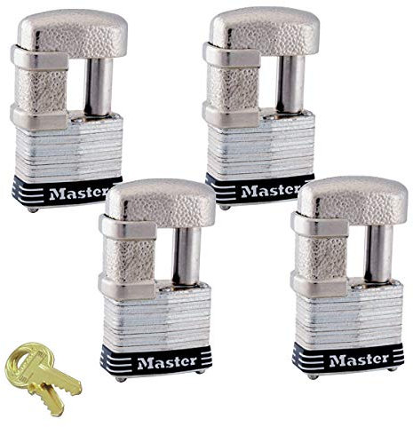 Master Lock - (4) Cadenas multifonction pour remorque à clés identiques, 37KA-4