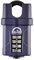Candado de alta resistencia Squire (CP40CS) - Grillete cerrado más resistente - Candado de combinación de 4 ruedas - Acero de aleación resistente a la corrosión - Candado resistente a la intemperie para el hogar, la escuela y el garaje (negro, 40 mm)