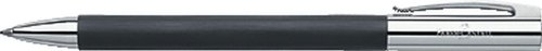 Faber-Castell Ambition Black 1Pièce (S) - (Schwarz, Schwarz, Silber, Harz-Kugelschreiber, fett, einteilig (S))
