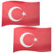 BRUBAKER Doppelpack Auto Magnetflagge Türkei mit 3D-Effekt!