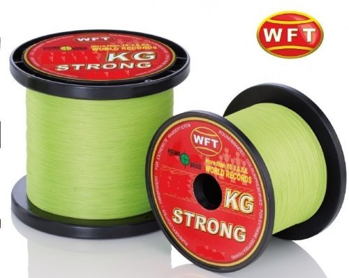 WFT KG STRONG Schnur geflochtene 600m 0,18mm 22kg, Farbe:Gelb