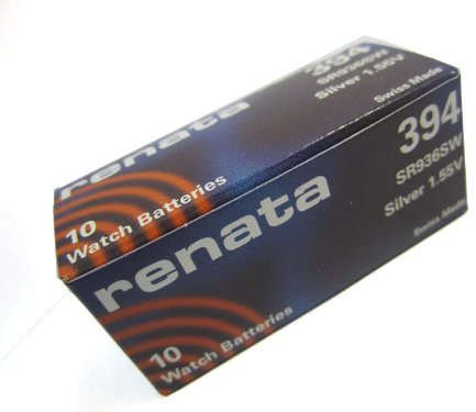 Renata 394 SR936SW - Batteria per orologio svizzero, 1,55 V, 10 pezzi