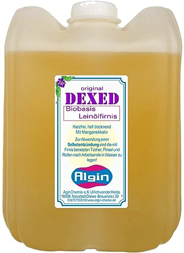 Algin Leinölfirnis 6 Liter Firnis Lackfirnis Ökolack Ökolasur