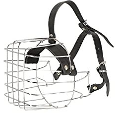 Dingo Mettal Maulkorb Nr.15 Drahtmaulkorb befindet Sich kein Kunststoffgitter.für Hundetraining Handarbeit leicht Komfort verstellbare Lederriemen Schnauzer Groß 14015