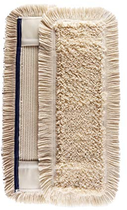 unbekannt 2 x Wischmop 100% Baumwolle 40 cm Taschen aus Polyester - Wischbezug zur Echtholz trocken nass Bodenpflege - Bodenwischer Dielen Parkett Laminat & Fliesen 40 cm Ohne Mikrofaser