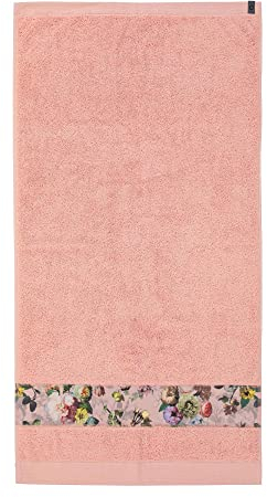 ESSENZA Handtuch Fleur Rose, 70x140 cm - 97% Baumwolle, 3% Polyester - Blumen Pfingstrosen Tulpen