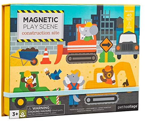 PETIT COLLAGE Magnetspiel Baustelle