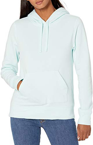 Amazon Essentials Felpa con Cappuccio in Pile vestibilità Regular (Taglie Forti Disponibili) Donna, Blu Acqua, XL