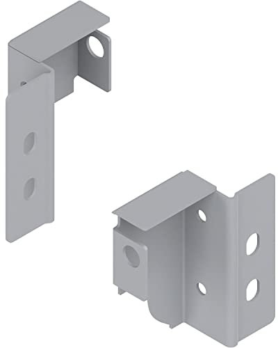 Blum TANDEMBOX Holzrückwandhalter, Höhe N (81,5 mm), links/rechts, R9006 weissaluminium 5 Stk