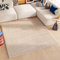 TAPISO Essence Teppich Quadratisch Shaggy Hochflor Langflor Einfarbig Beige Weich Modern Design Wohnzimmer Schlafzimmer ÖKOTEX 120 x 120 cm