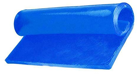 ikasus Motorrad Sitz Gel Pad,Gelkissen für Motorradsitz,Weich Motorrad Sitzbank Kissen Dämpfung Matte Komfortable Gelkissen Stoßdämpfungsmatte Kissen für Motorrad Zubehör,Blau 25 * 25 * 1CM