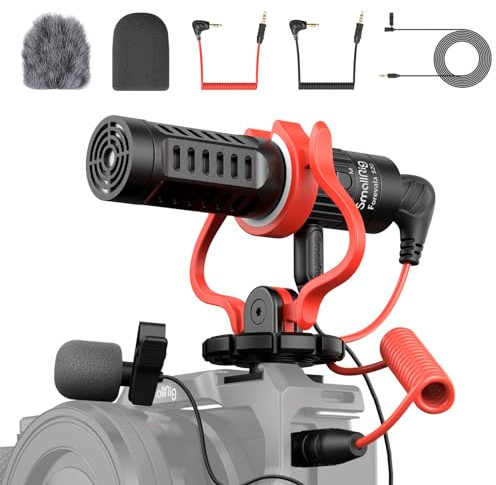 SMALLRIG Shotgun Mic for Camera, Video Microphone for DSLR & for iPhone