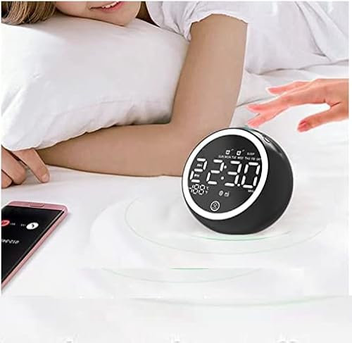 Bluewater 4 in 1 Bluetooth Speaker LED Night Light Alarm Clock Bluetooth Speaker, Support TF Card & AUX & FM Radio