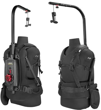 Supporto FLYCAM Flowline Master per fotocamera femminile con Pro Vest per gimbal. Adatto alle taglie S, M e L. Barra superiore girevole a 180°. Carico utile fino a 4-12 kg. (FLCM-FLN-MSTR-FM)