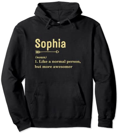 Sophia Damen Namensschild Definition Sophia Pullover Hoodie