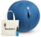 Backerz Sitzball 75 cm - Ergonomische Sitzmöbel für Büro und Heimbüro - Langlebiger Stoff, Gymnastikball - Fitness-Ball, Ballstuhl mit Ballauflage - Waschbarer Leinenbezug - Dunkelblau