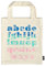 moses. libri_x Büchertasche – Alphabet, Kleine Tragetasche aus 100% Baumwolle, Das perfekte Geschenk zum Buch, Schönes Geschenk für Vielleser, Leseratten und Buch Fans