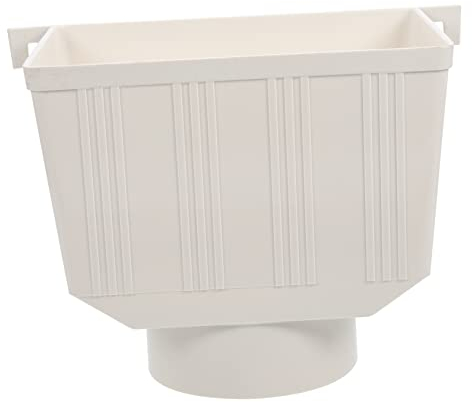 WHAMVOX Pvc Regenwassersammler Für Fallrohre Einfach Zu Installierender Wassersammler Für Regenwasser Robuste Konstruktion Für Langlebige Nutzung Für Regentonnen Und Dachrinnen