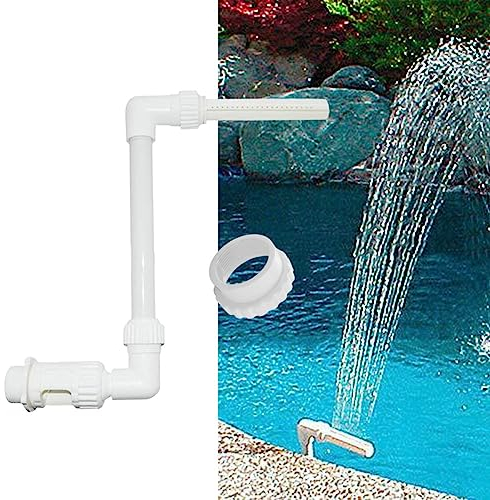 Fontana per piscina interrata, spruzzatore d'acqua per laghetto, getto di nuoto, cascata, aeratore di raffreddamento a cascata, spruzzatore decorativo, ugello di caduta