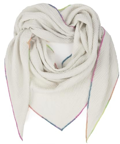 Glamexx24 XXL Schal für Damen oder Herren. Baumwollschal mit Farbverlauf an der Naht. Winterschal. Sehr warm und weich auf der Haut Made Italy