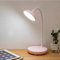 DuBom Lampe de bureau LED sans fil, lampe de lecture, grande capacité, contrôle tactile, intensité variable, 3 luminosités, lampe d'étude pour chambre à coucher, lampe de chevet (rose)