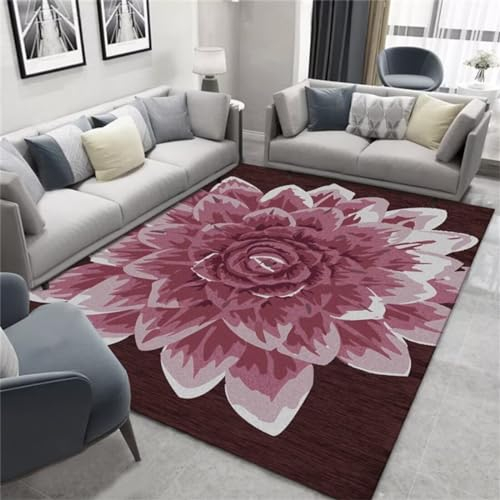 Babyzimmer Teppich Junge Outdoorteppiche Rose Rot Floral Schlafzimmer Zubehör Modern Groß Wohnzimmer Schallisolierung Bürostuhl Geeignet 80X200CM