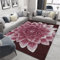 Babyzimmer Teppich Junge Outdoorteppiche Rose Rot Floral Schlafzimmer Zubehör Modern Groß Wohnzimmer Teppich Schallisolierung Teppich Bürostuhl Geeignet 80X200CM
