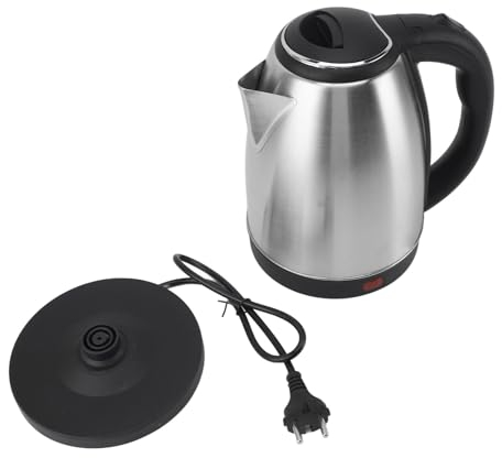 Hervidor Eléctrico, 2L 1500w Apagado Automático Hervidor De Té Eléctrico Revestimiento De Acero Inoxidable Tetera Eléctrica Hervidores Eléctricos Resistentes Para Agua Hirviendo(EU Plug)
