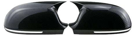 JCPDN 1 Paar Auto Links Rechts Spiegelabdeckungen für Audi A3 8P A4 A5 B8 B8.5 Q3 A6 C6 4F S6,Spiegelkappen Außenspiegelkappe Rückspiegelkappe Ersatz Tuning Zubehör,D