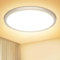 NIBSHOOM Plafon LED Techo Redonda Plana 3000K,18W/1800LM/IP44 Impermeable Lámpara de Techo,Modernos Sencillo Plafones para Techo LED para Baño Salon Cocina Dormitorio,220 * 17mm