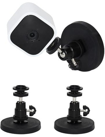 TEKCAM Magnetische Wandhalterung Kompatibel mit Blink Outdoor/Indoor, Blink Mini/Mini 2 Smart Sicherheitskamera, 2 Pack Kamera Halterung, Supermagnetismus Kein Bohren, Winkel Einstellbar