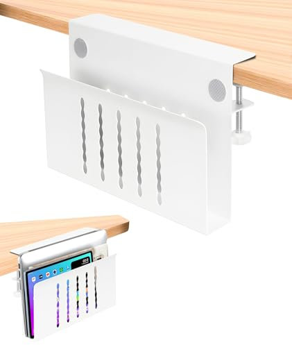 CnosDB Schreibtisch Seitenaufbewahrung, Desk Side Storage notebook laptop aufbewahrung schreibtisch Kein Bohrer Kabelmanagementfach Aus Stahl laptop halterung schreibtisch Für BüRo Zuhause