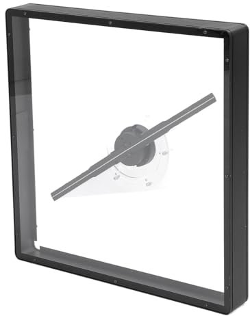 Upgraded 3D Hologram Fan, 17.7In 3D Hologram Advertising Display Fan, 3D Holographic Video WiFi Projector with 576 LED Beads for Store, Shop, Bar, Casino, Holiday, Events Display